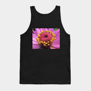 Pink Flower with Yellow Stamens Tank Top